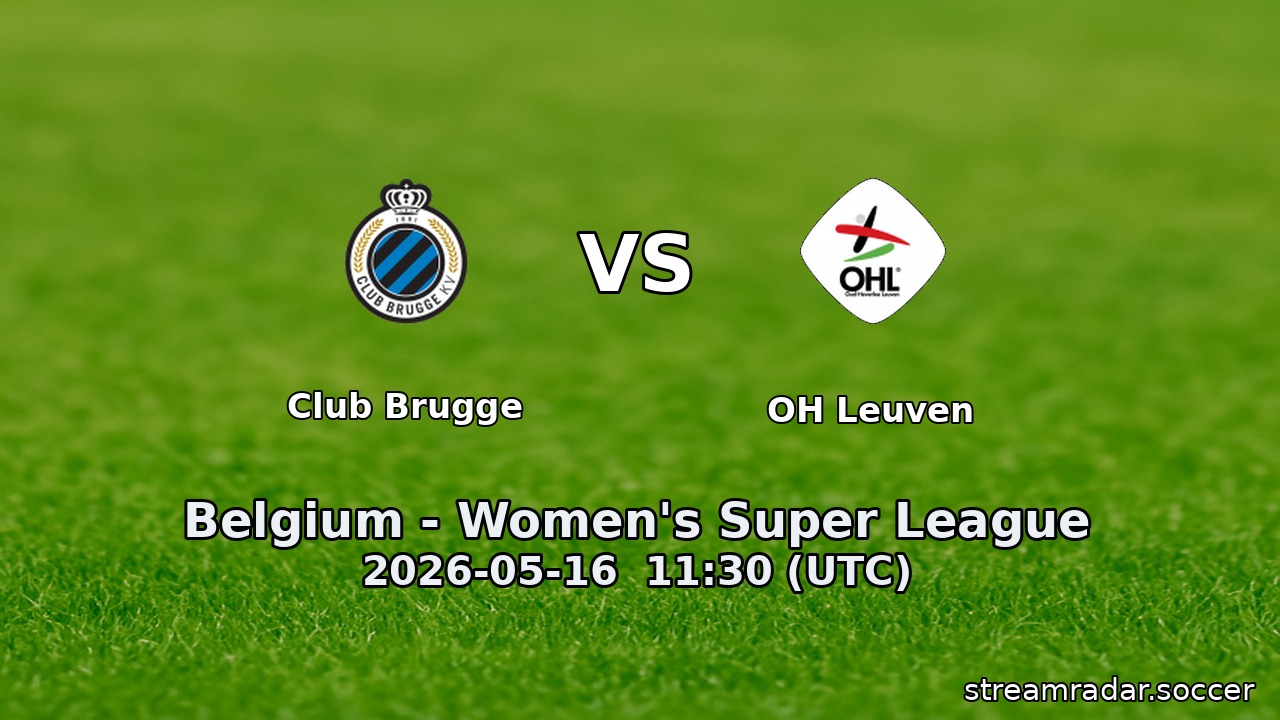 Club Brugge vs OH Leuven