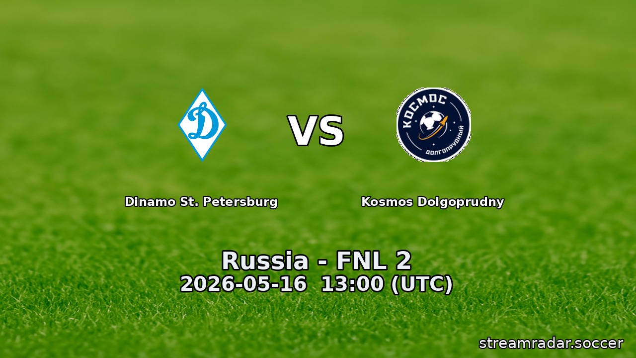 Dinamo St. Petersburg vs Kosmos Dolgoprudny