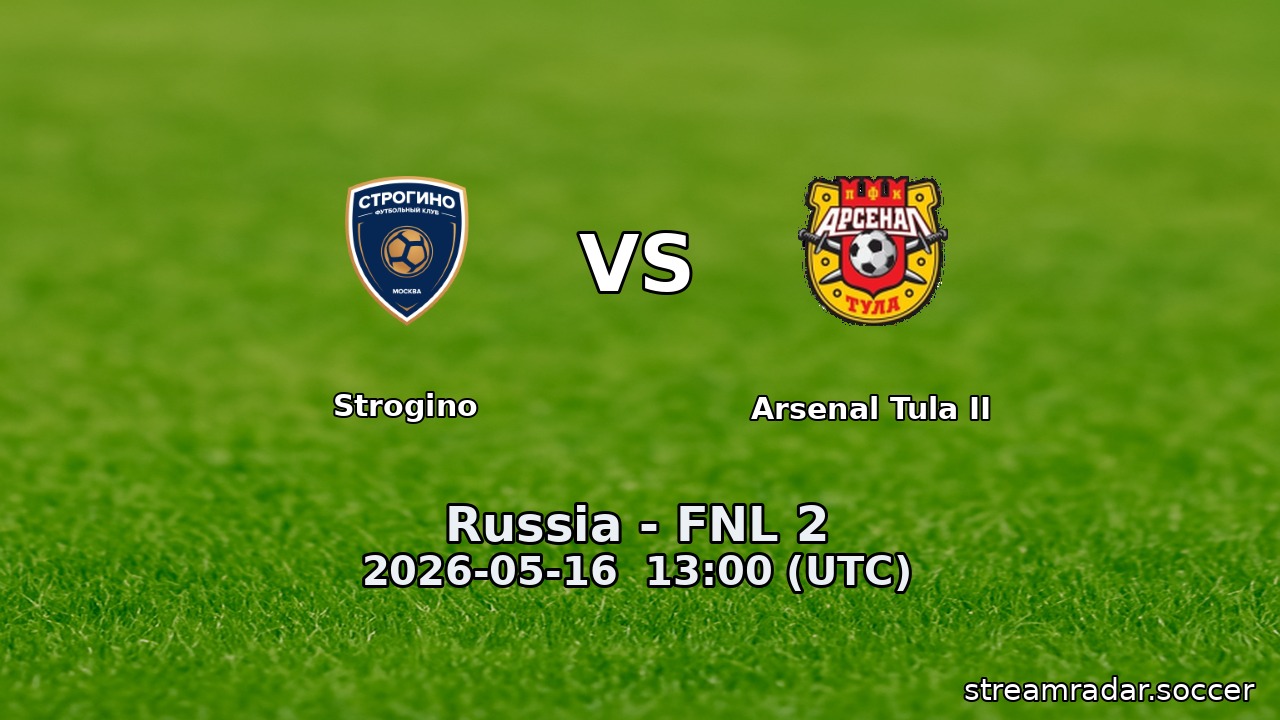 Strogino vs Arsenal Tula II