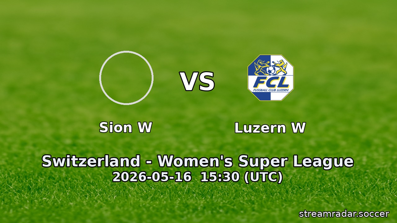 Sion W vs Luzern W