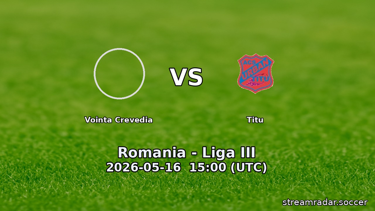 Vointa Crevedia vs Titu