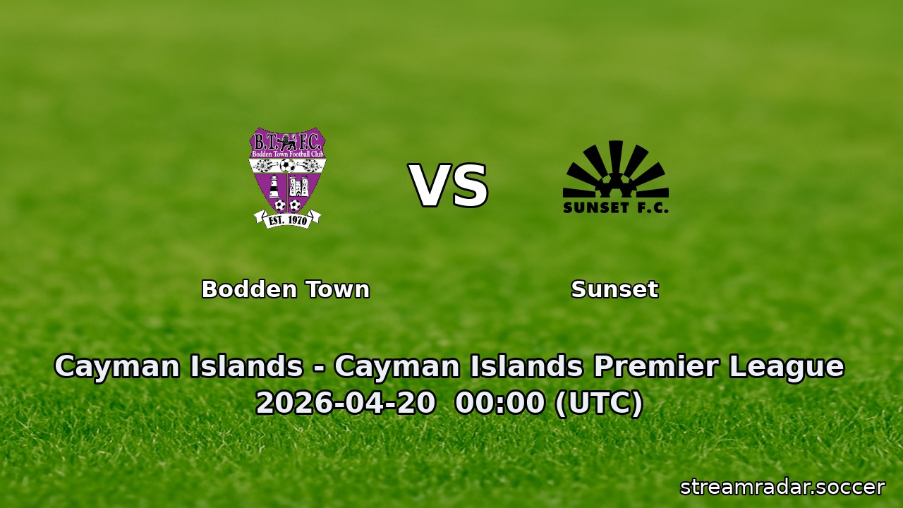Bodden Town vs Sunset