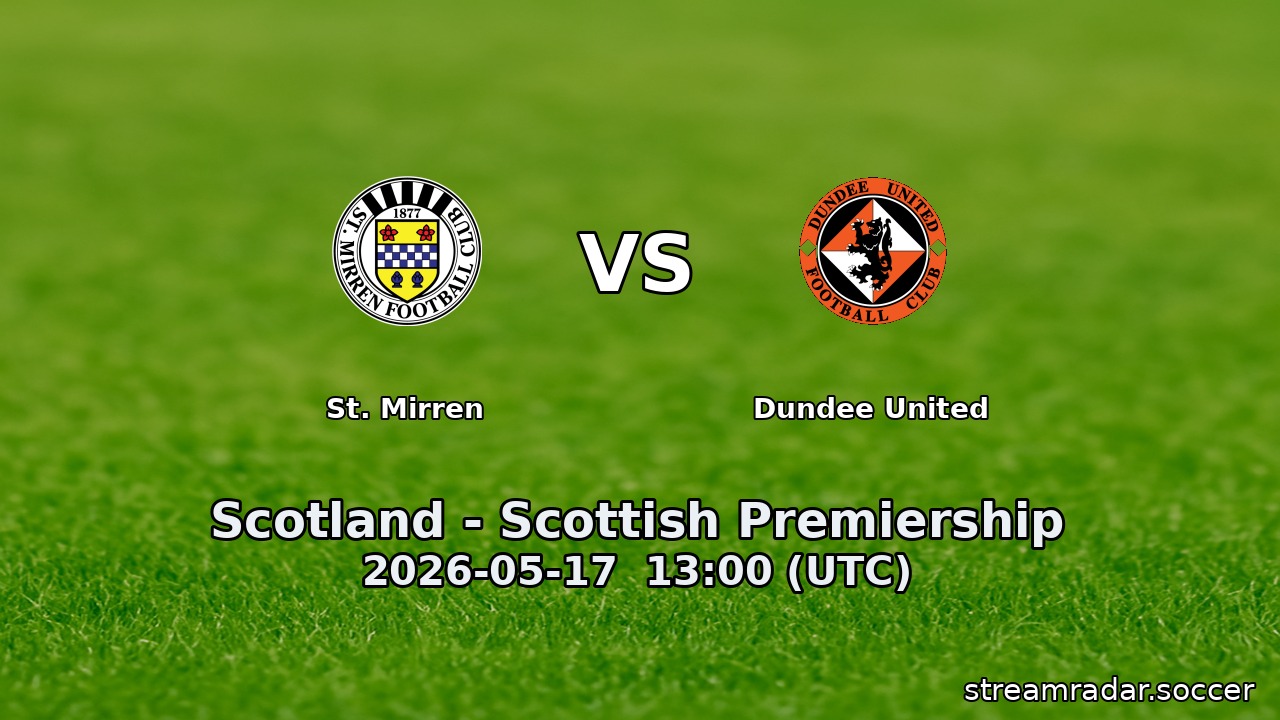 St. Mirren vs Dundee United