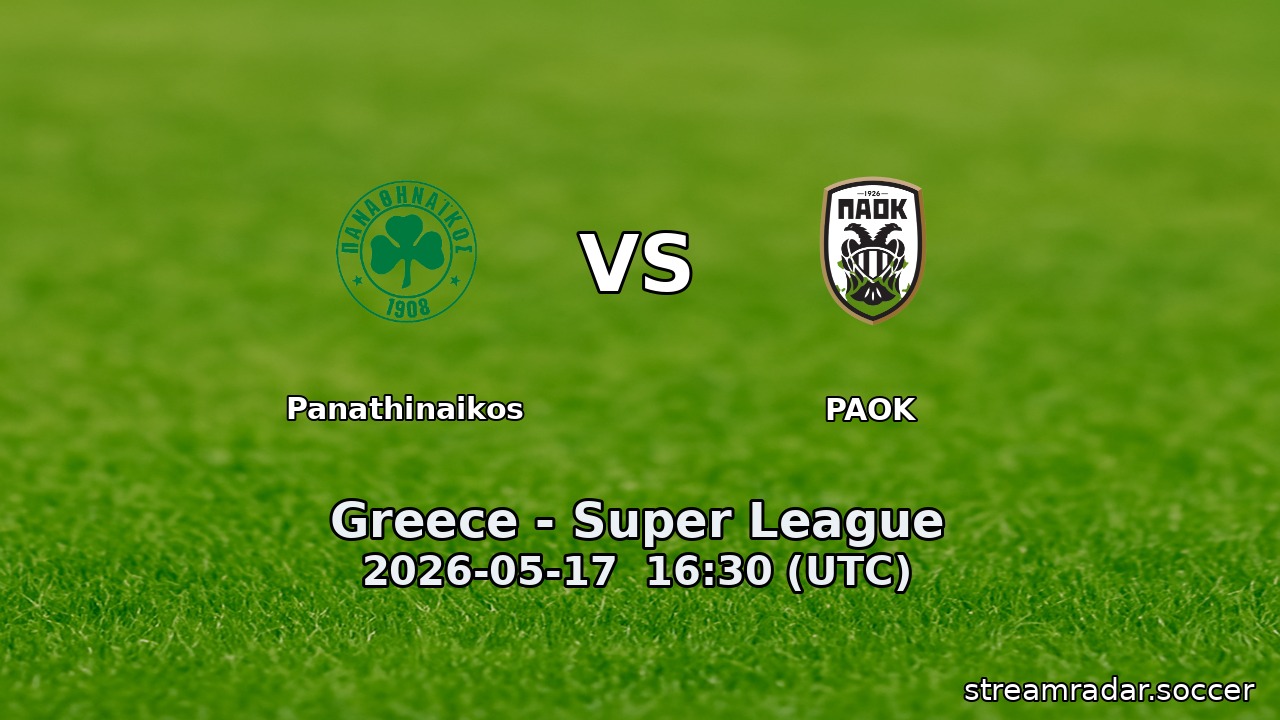 Panathinaikos vs PAOK