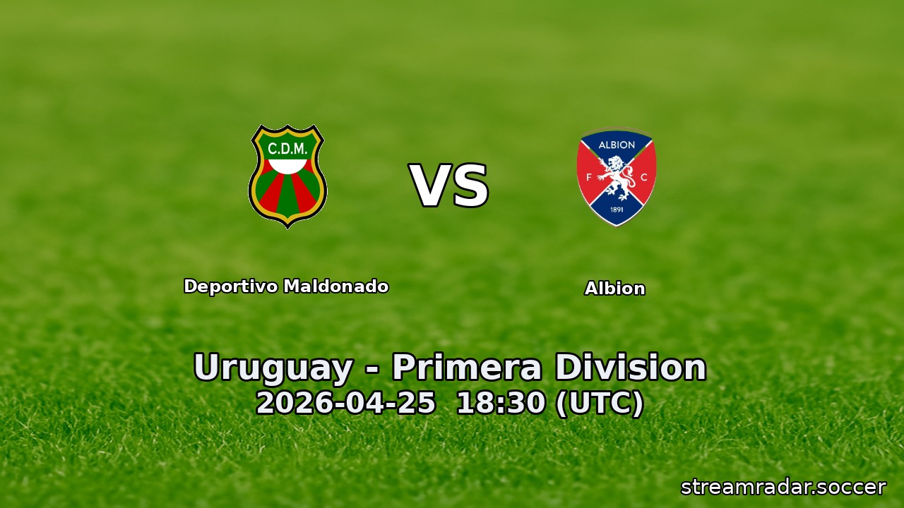 Deportivo Maldonado vs Albion