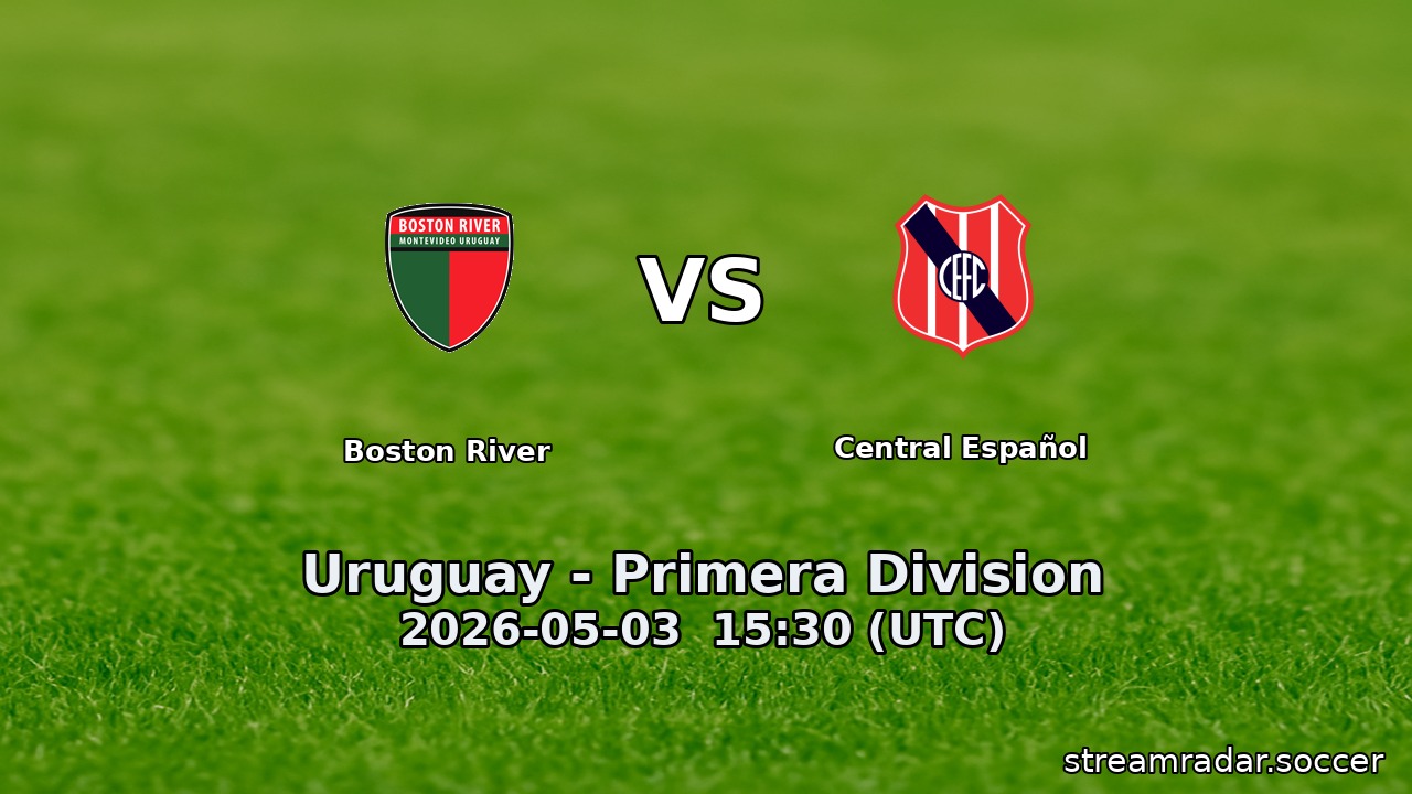 Boston River vs Central Español