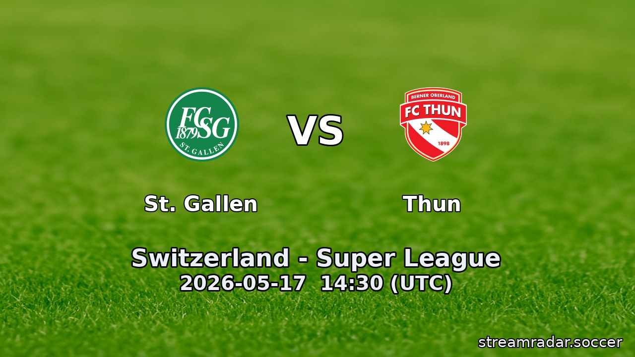St. Gallen vs Thun
