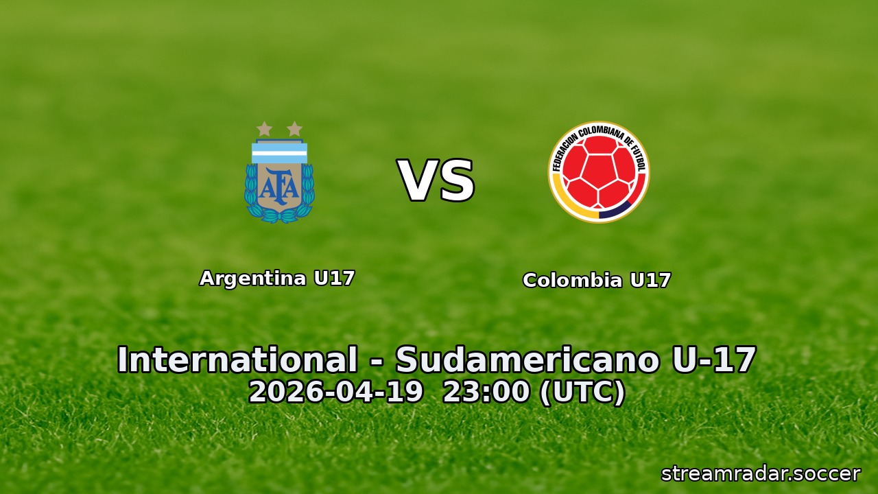 Argentina U17 vs Colombia U17