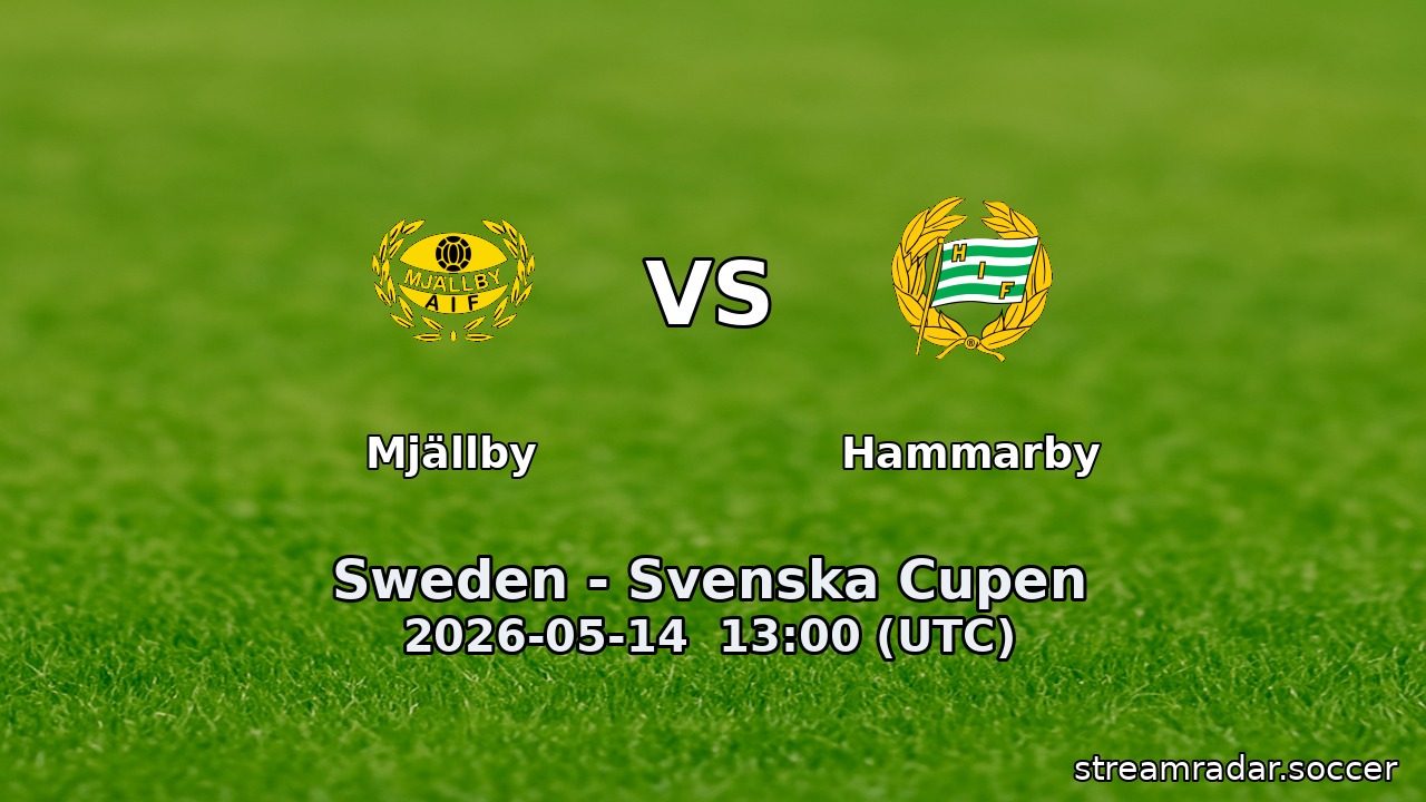 Mjällby vs Hammarby