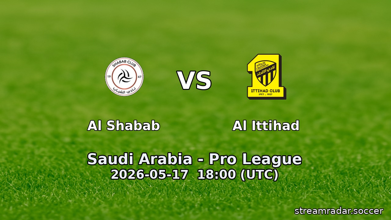 Al Shabab vs Al Ittihad