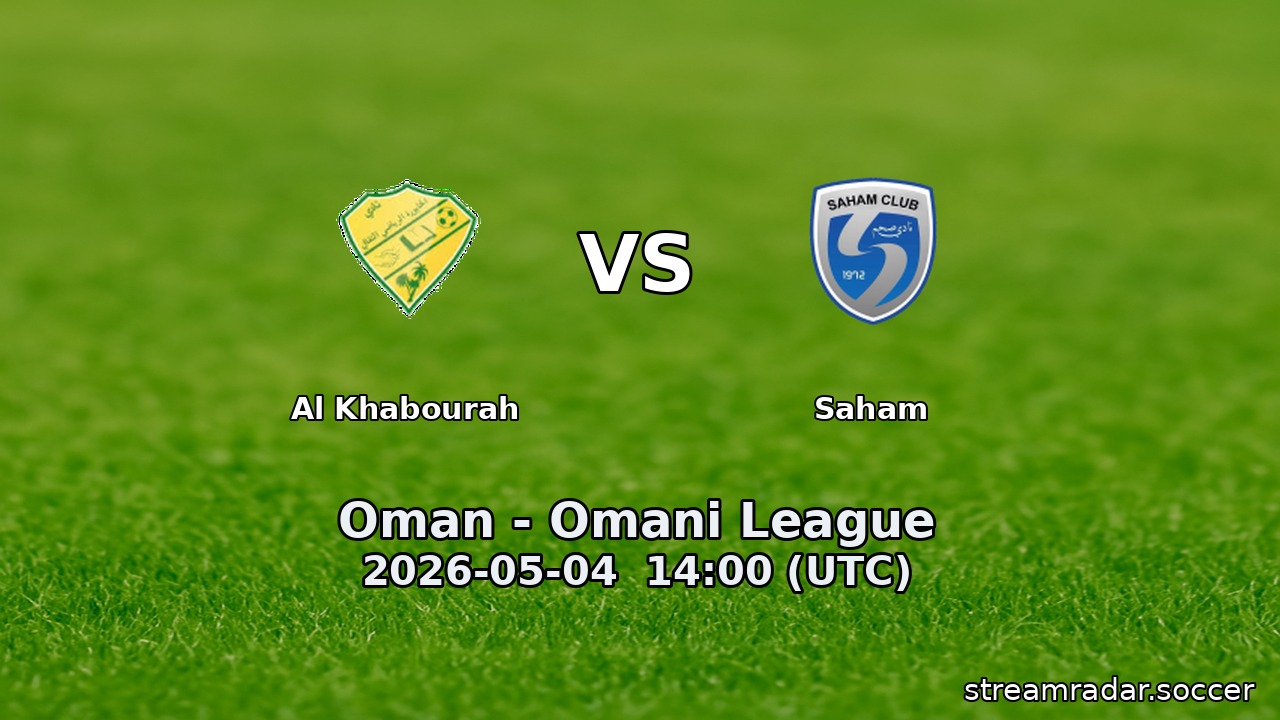 Al Khabourah vs Saham