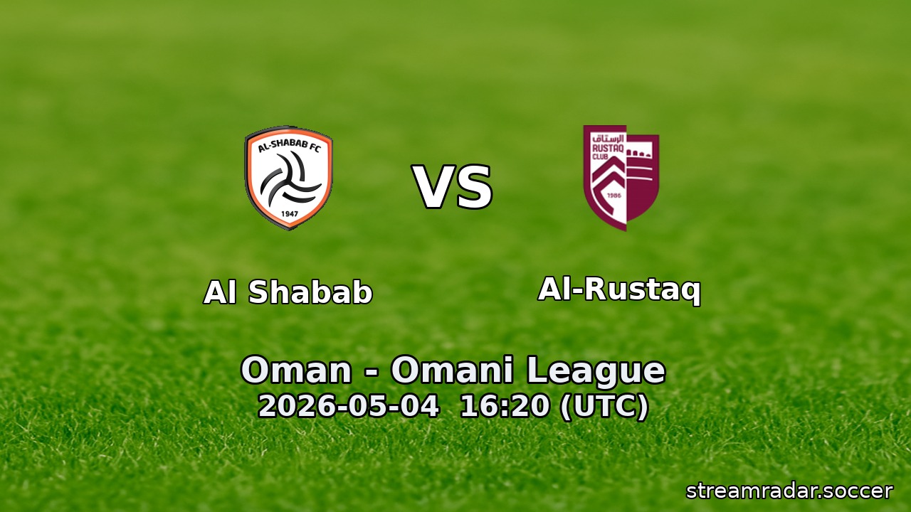 Al Shabab vs Al-Rustaq