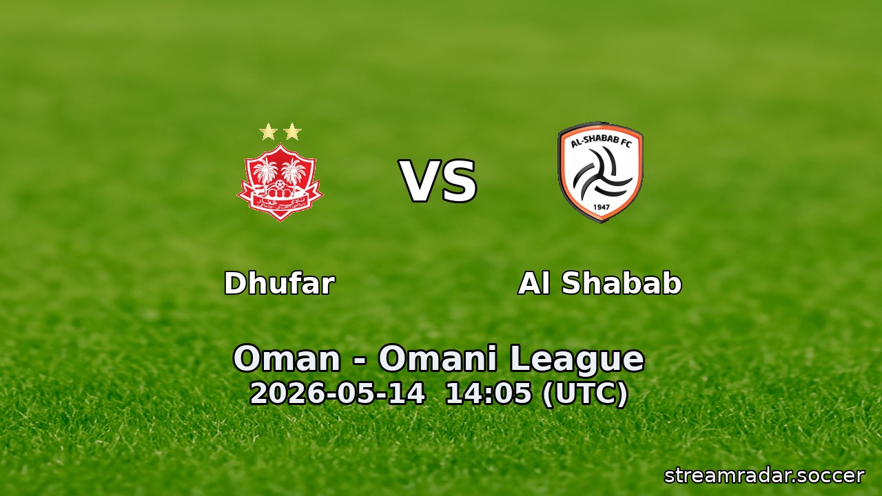 Dhufar vs Al Shabab