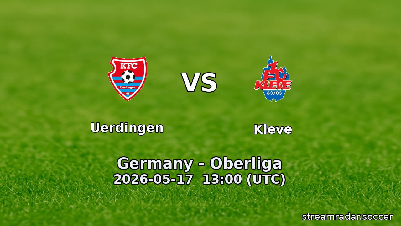 Uerdingen vs Kleve