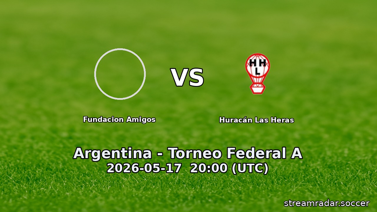Fundacion Amigos vs Huracán Las Heras