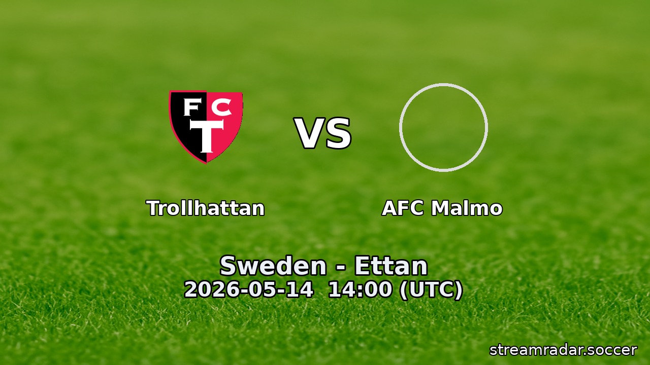 Trollhattan vs AFC Malmo