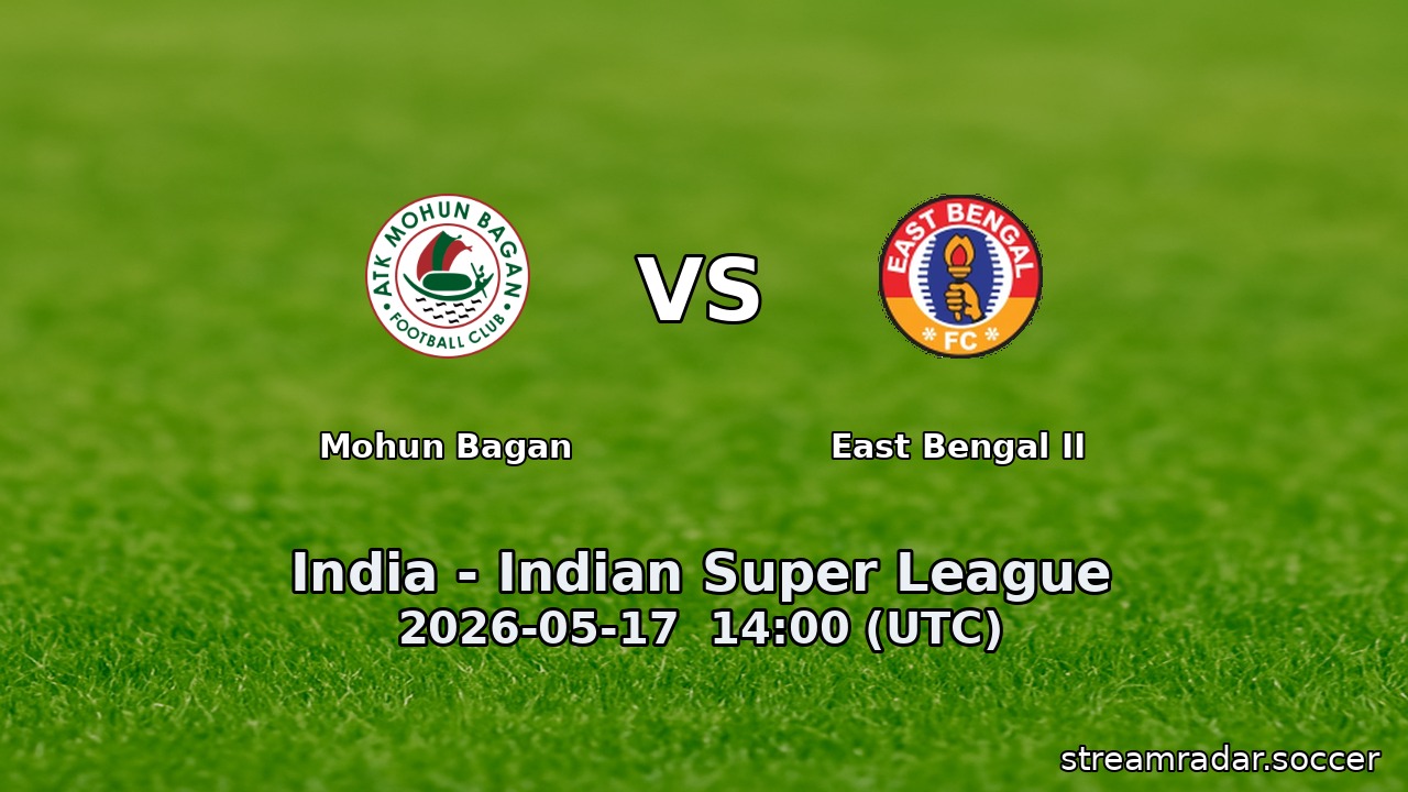 Mohun Bagan vs East Bengal II