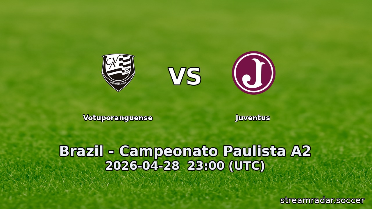 Votuporanguense vs Juventus