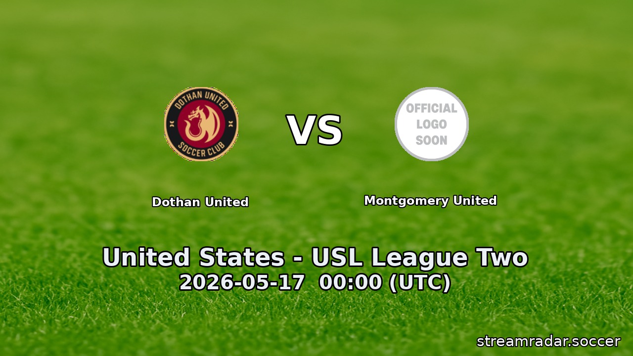 Dothan United vs Montgomery United