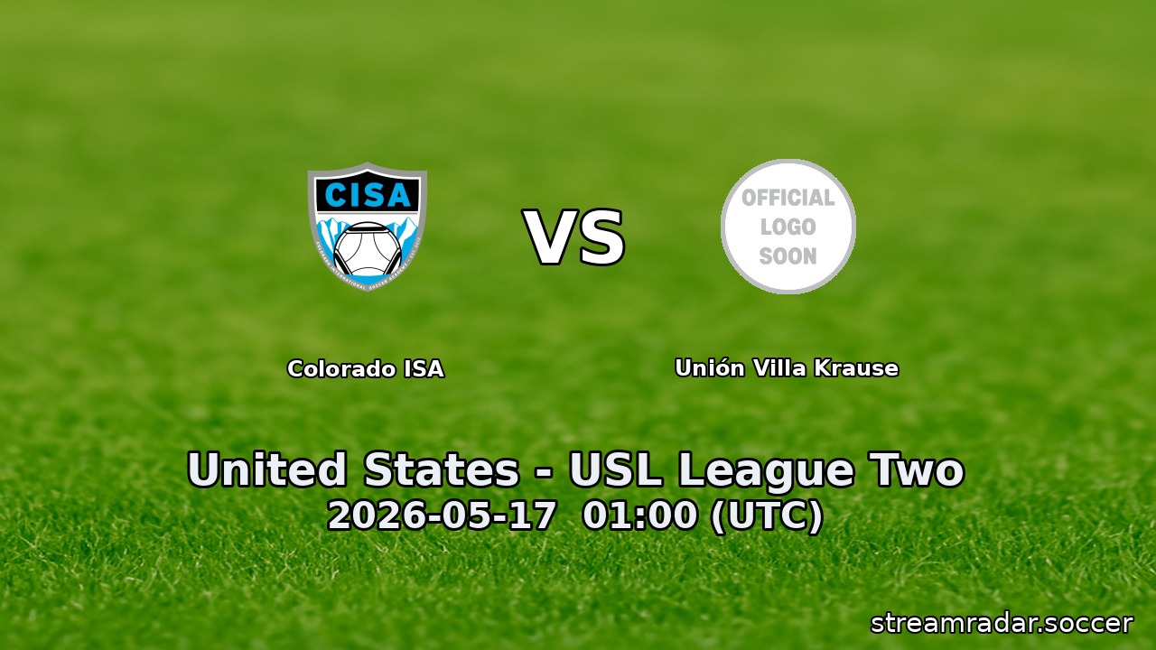 Colorado ISA vs Unión Villa Krause