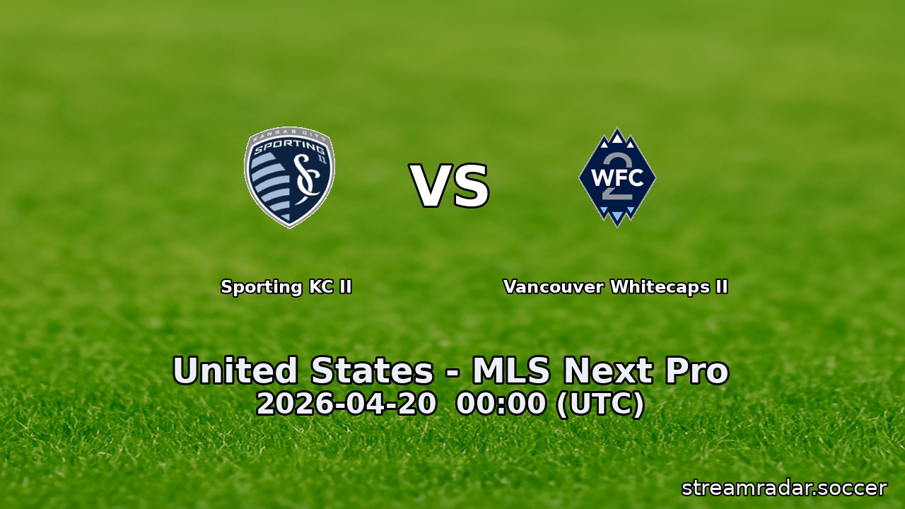 Sporting KC II vs Vancouver Whitecaps II