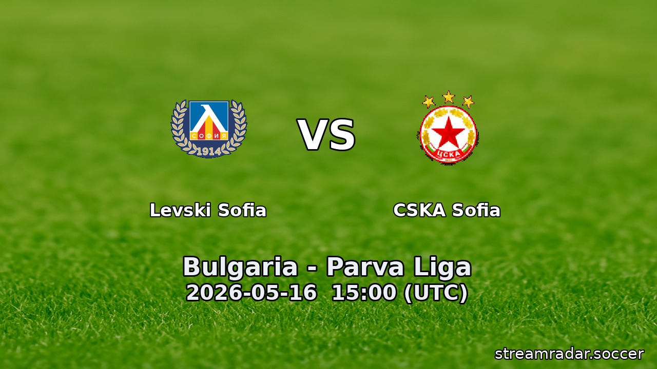 Levski Sofia vs CSKA Sofia