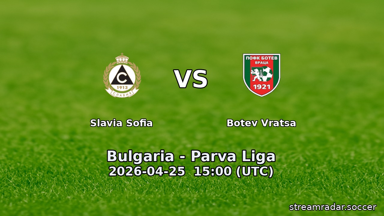Slavia Sofia vs Botev Vratsa