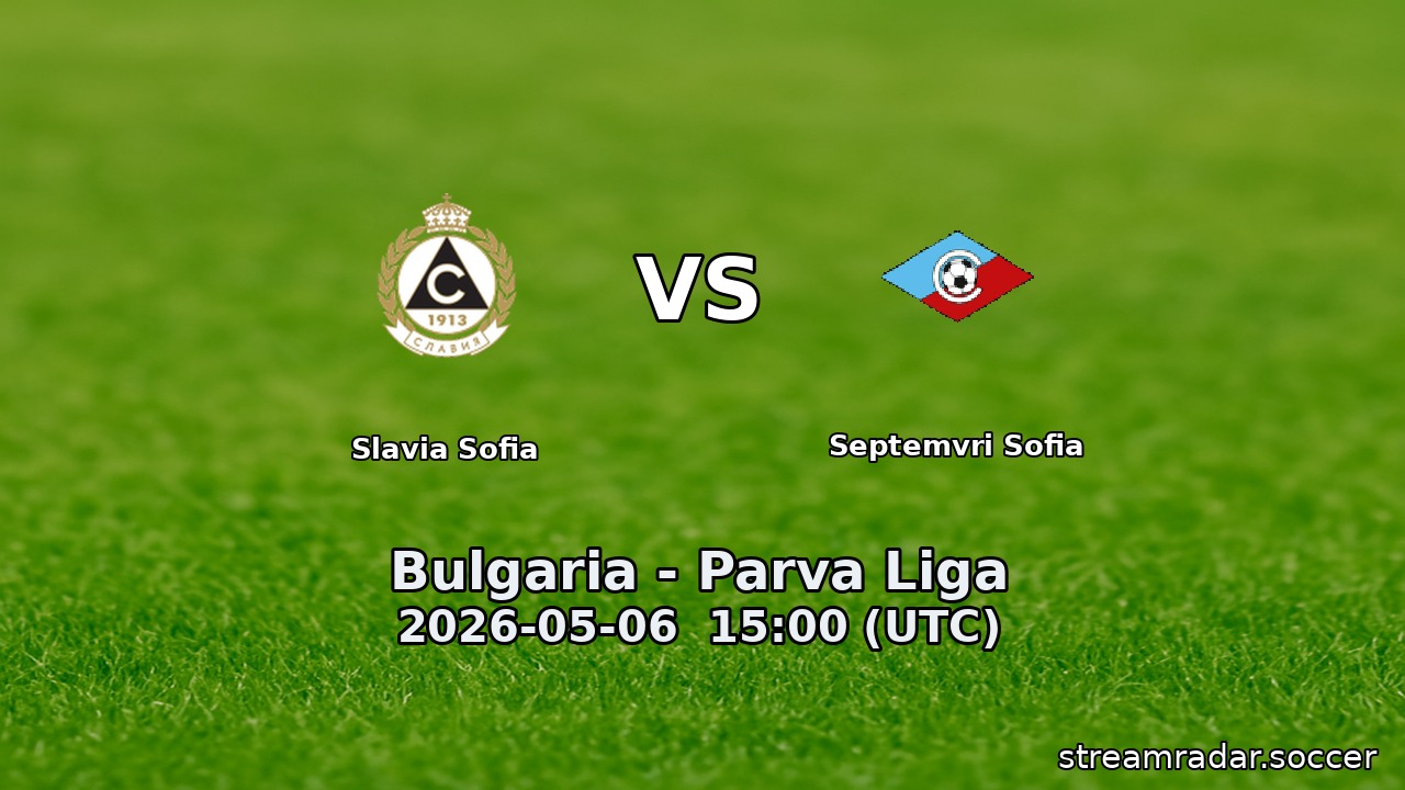 Slavia Sofia vs Septemvri Sofia