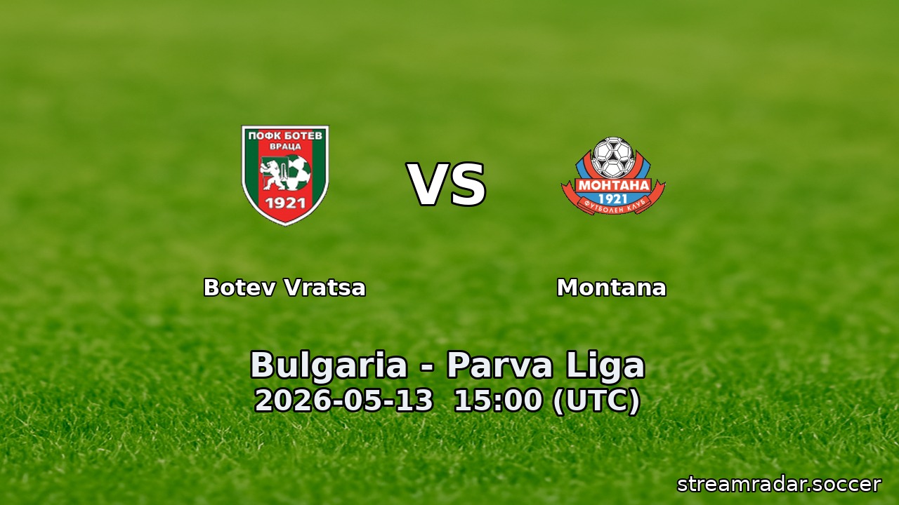Botev Vratsa vs Montana