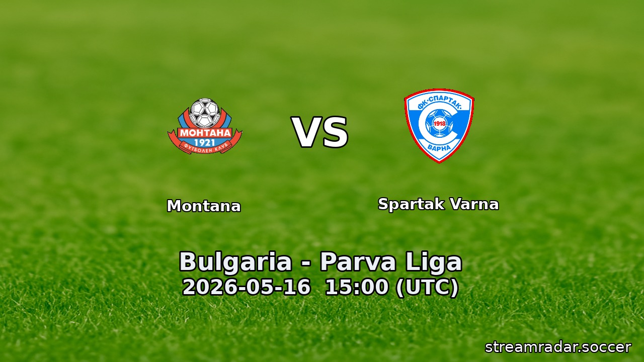 Montana vs Spartak Varna