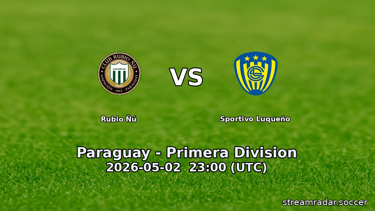 Rubio Ñú vs Sportivo Luqueño