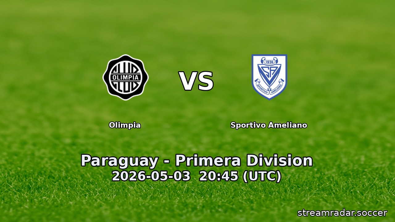 Olimpia vs Sportivo Ameliano