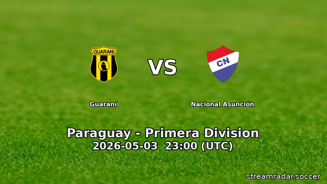Guaraní vs Nacional Asunción