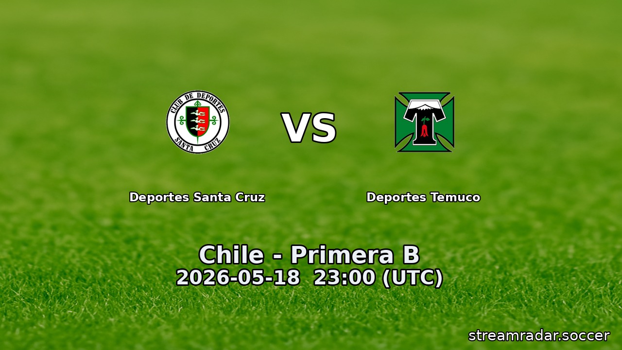 Deportes Santa Cruz vs Deportes Temuco