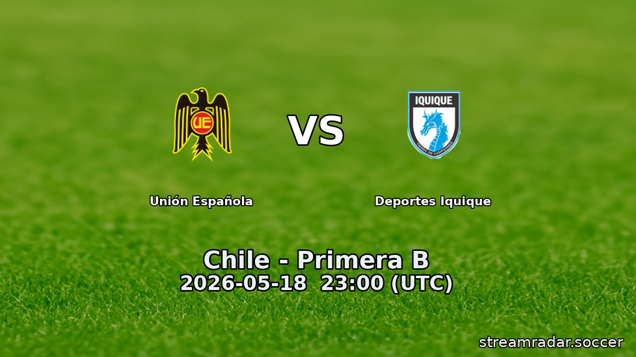 Unión Española vs Deportes Iquique
