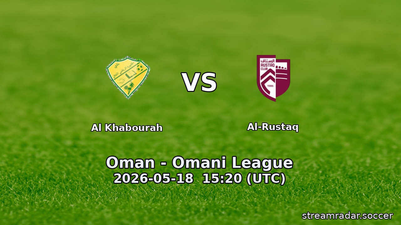 Al Khabourah vs Al-Rustaq
