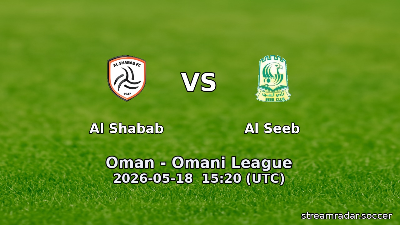 Al Shabab vs Al Seeb