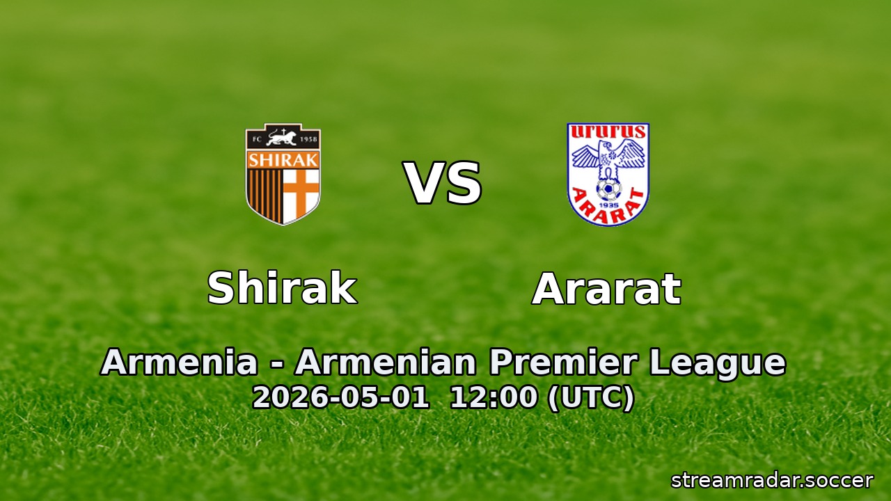 Shirak vs Ararat