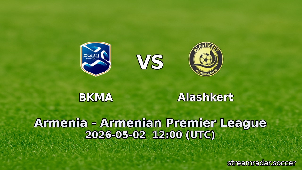BKMA vs Alashkert