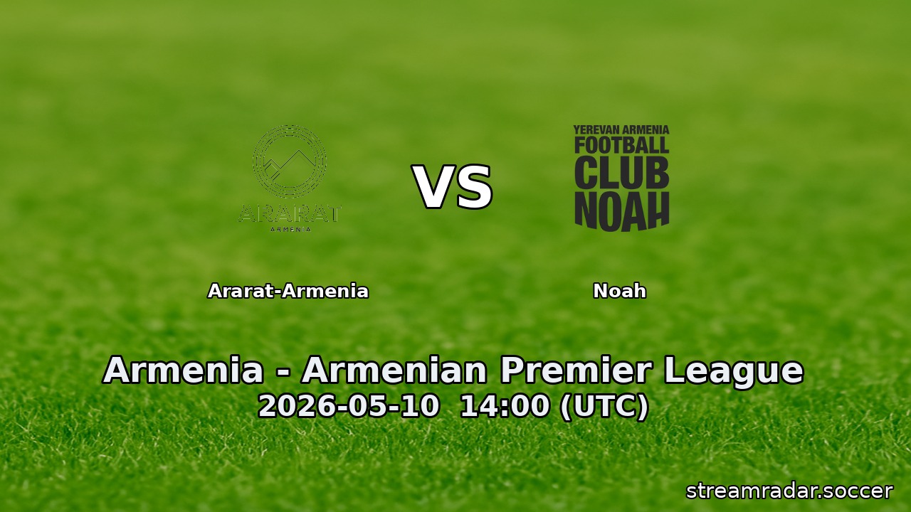 Ararat-Armenia vs Noah