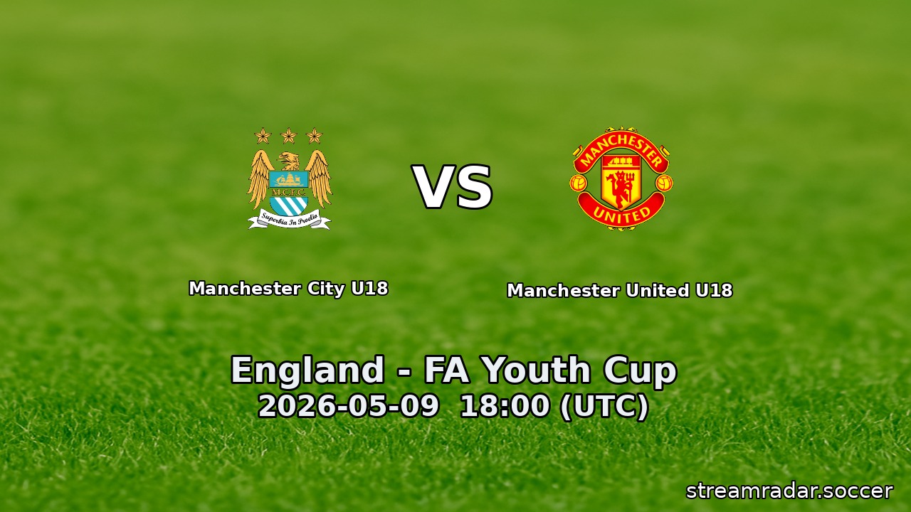 Manchester City U18 vs Manchester United U18