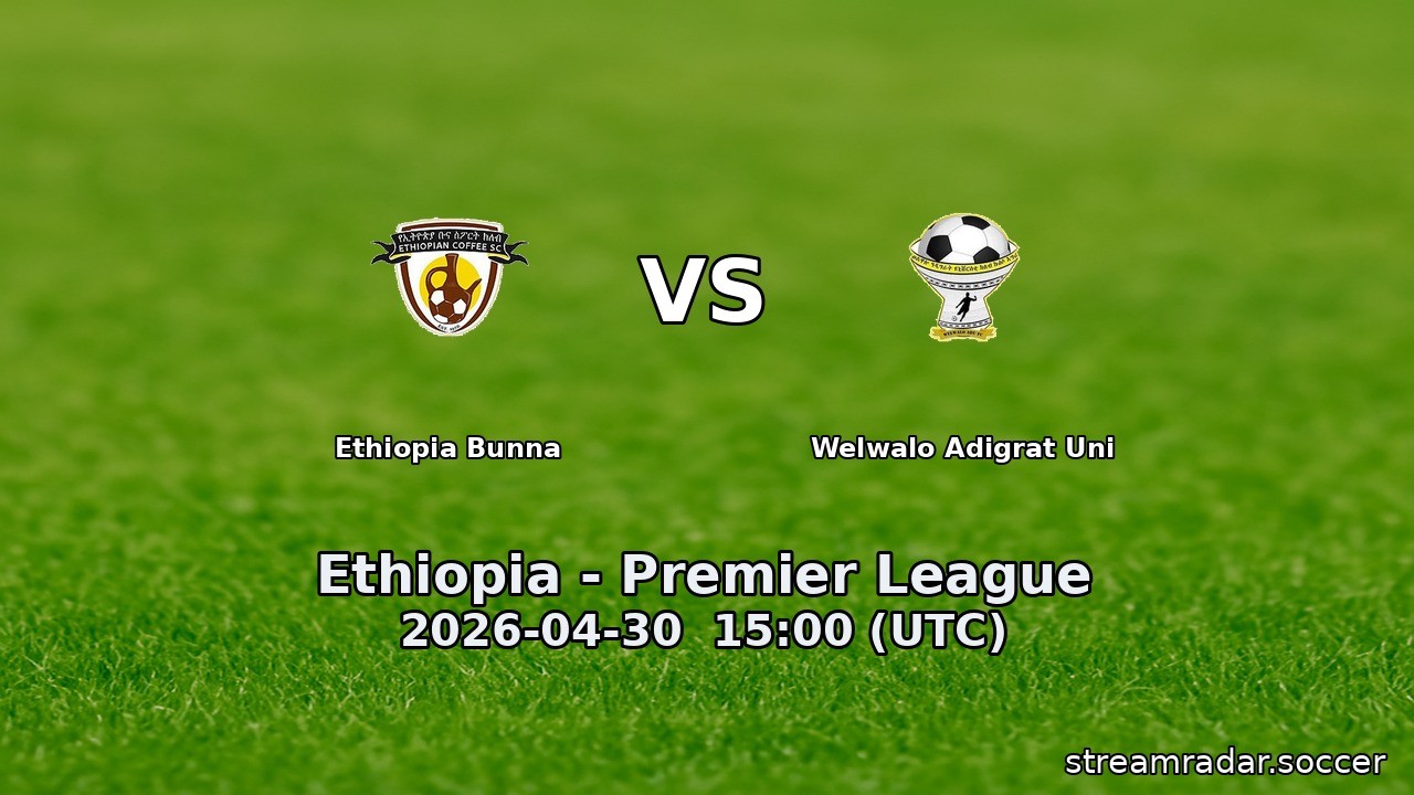 Ethiopia Bunna vs Welwalo Adigrat Uni