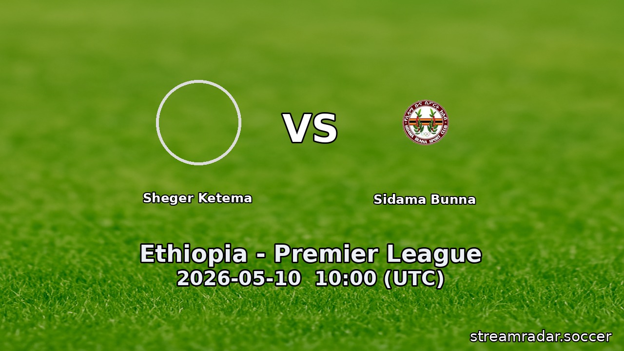 Sheger Ketema vs Sidama Bunna