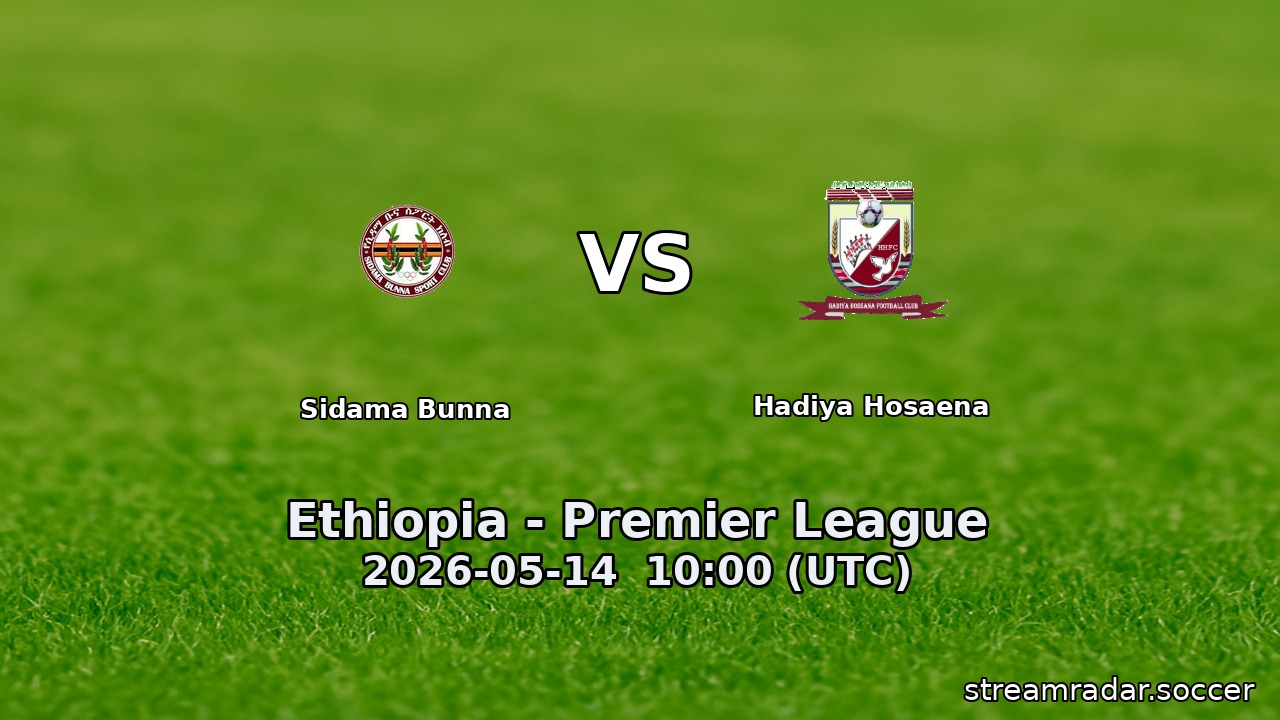 Sidama Bunna vs Hadiya Hosaena