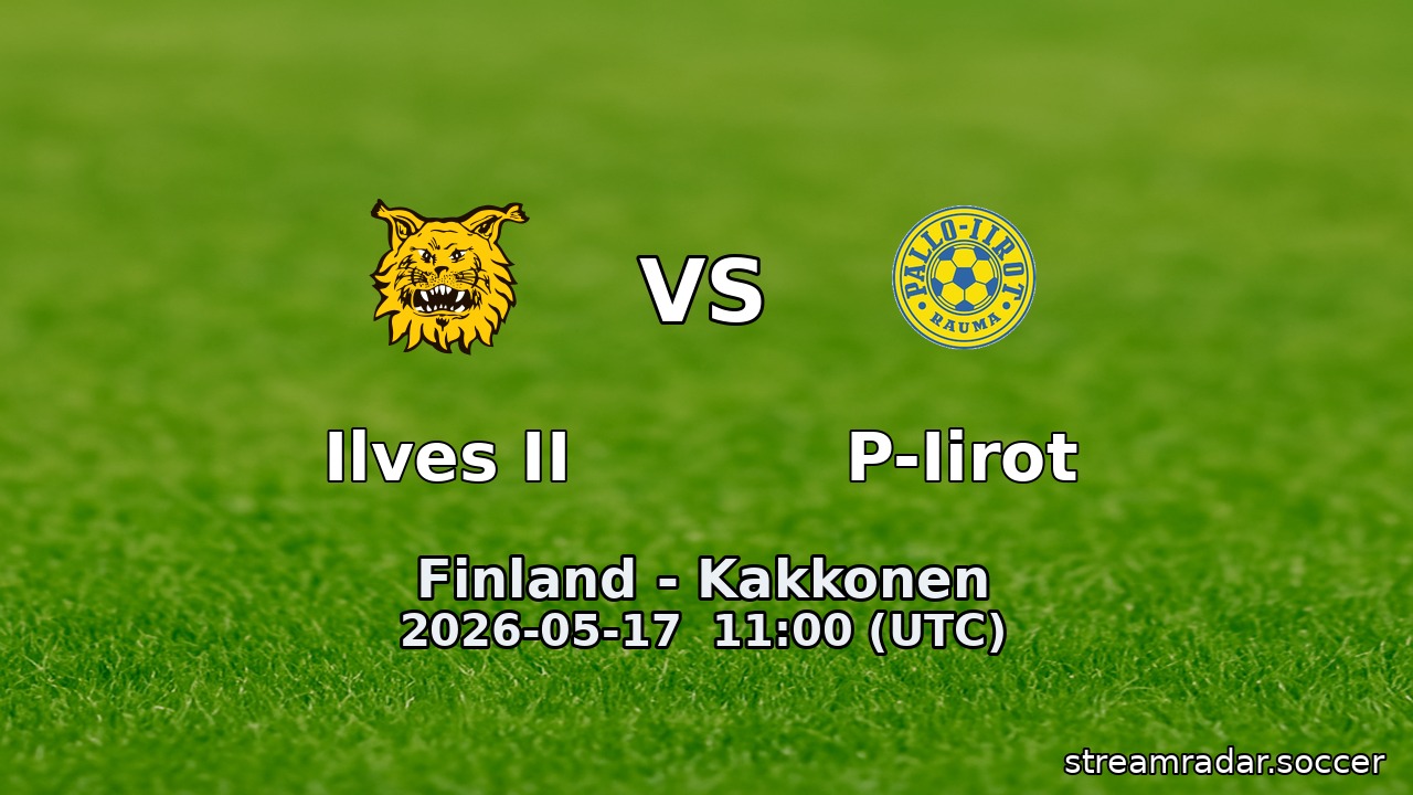 Ilves II vs P-Iirot