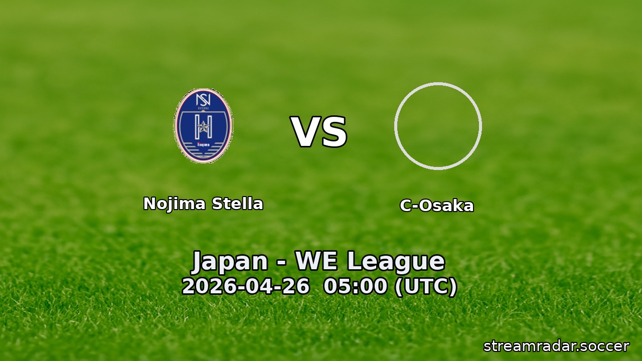 Nojima Stella vs C-Osaka