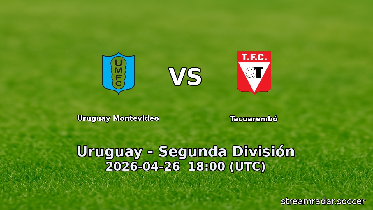 Uruguay Montevideo vs Tacuarembó