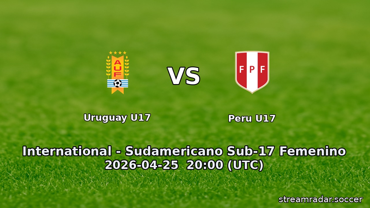 Uruguay U17 vs Peru U17