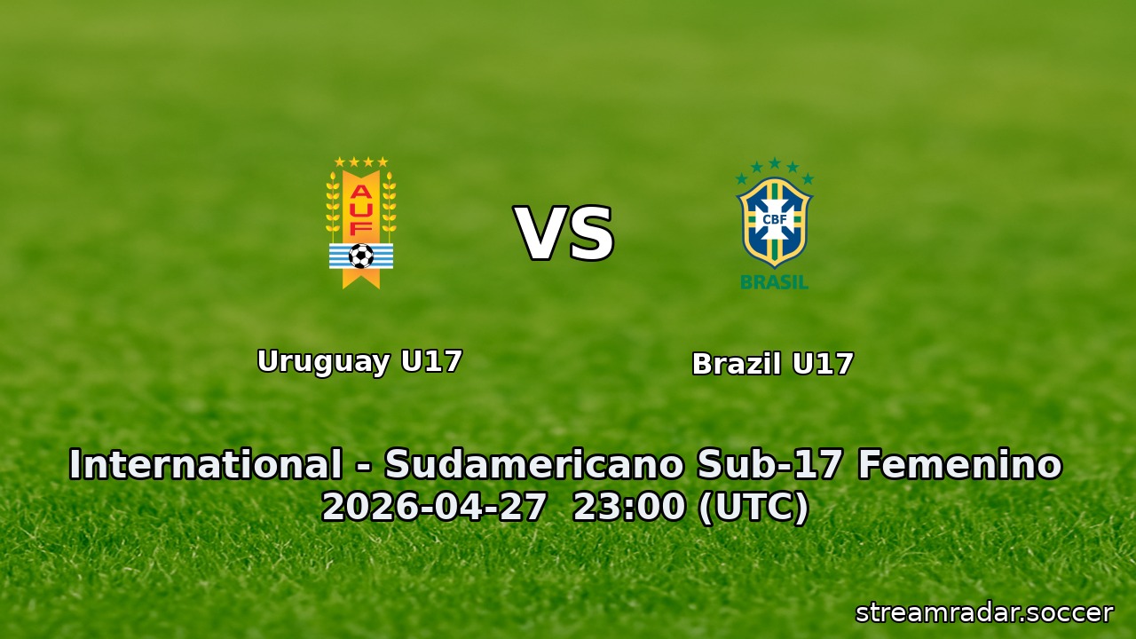 Uruguay U17 vs Brazil U17