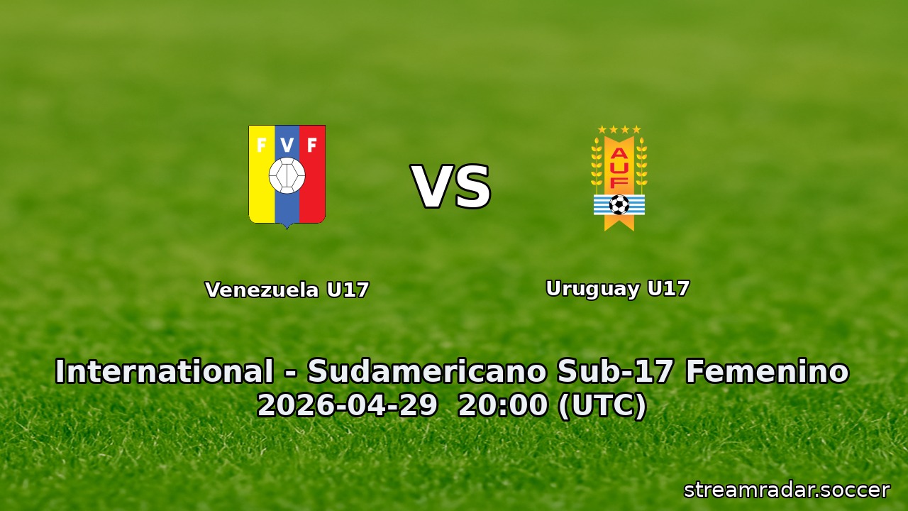 Venezuela U17 vs Uruguay U17